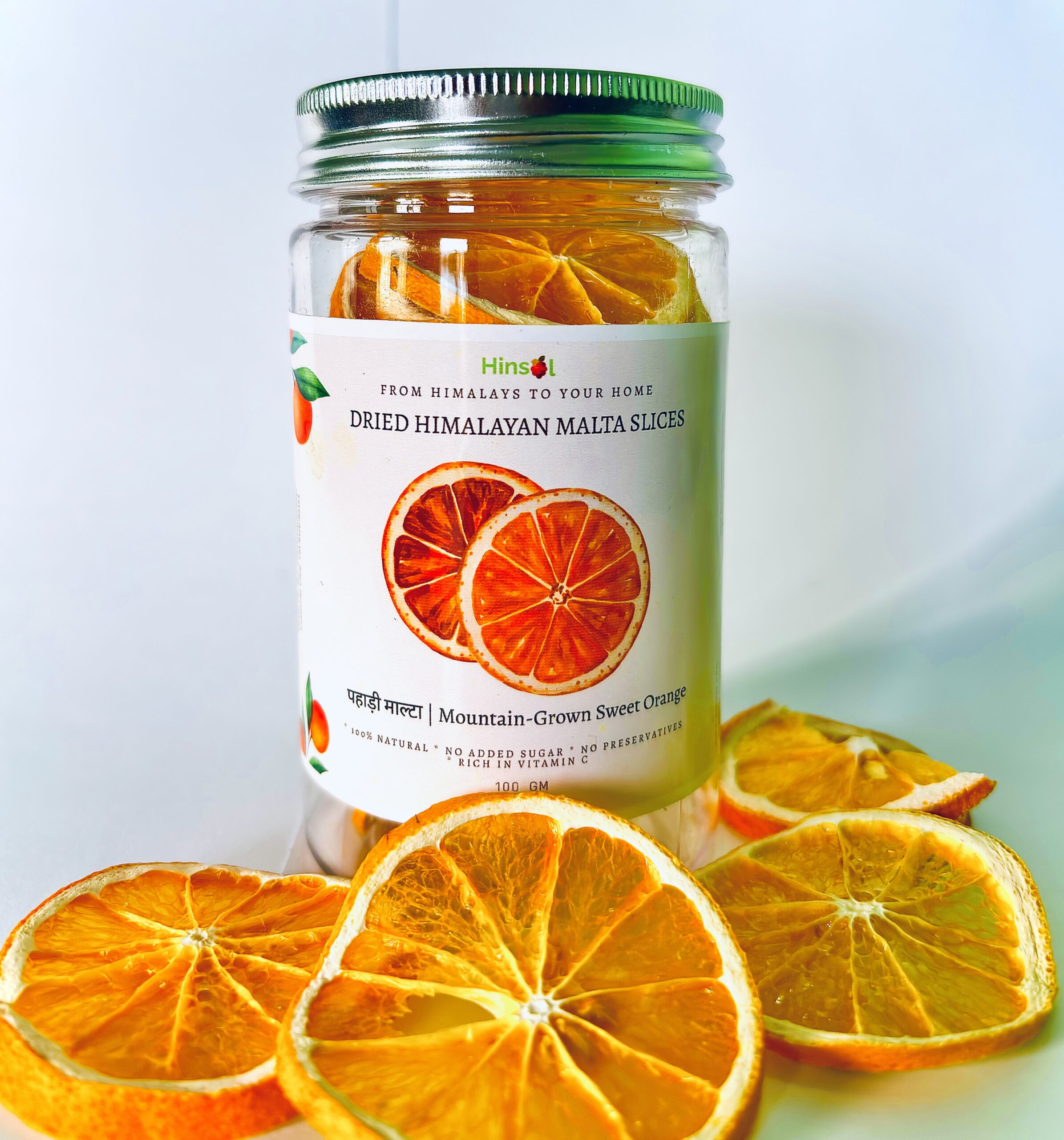 organic dried himalayan malta orange slices
